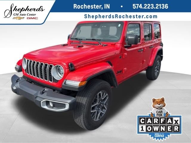 Used 2025 Red Jeep Sahara image 1