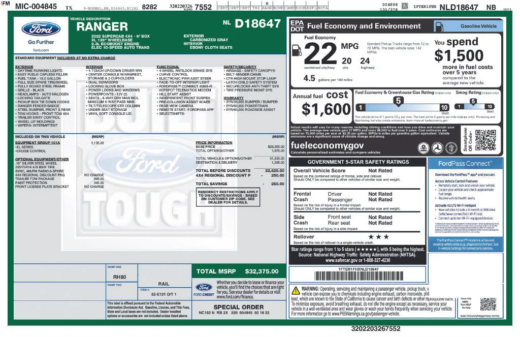 Used 2022 Gray Ford XL image 38