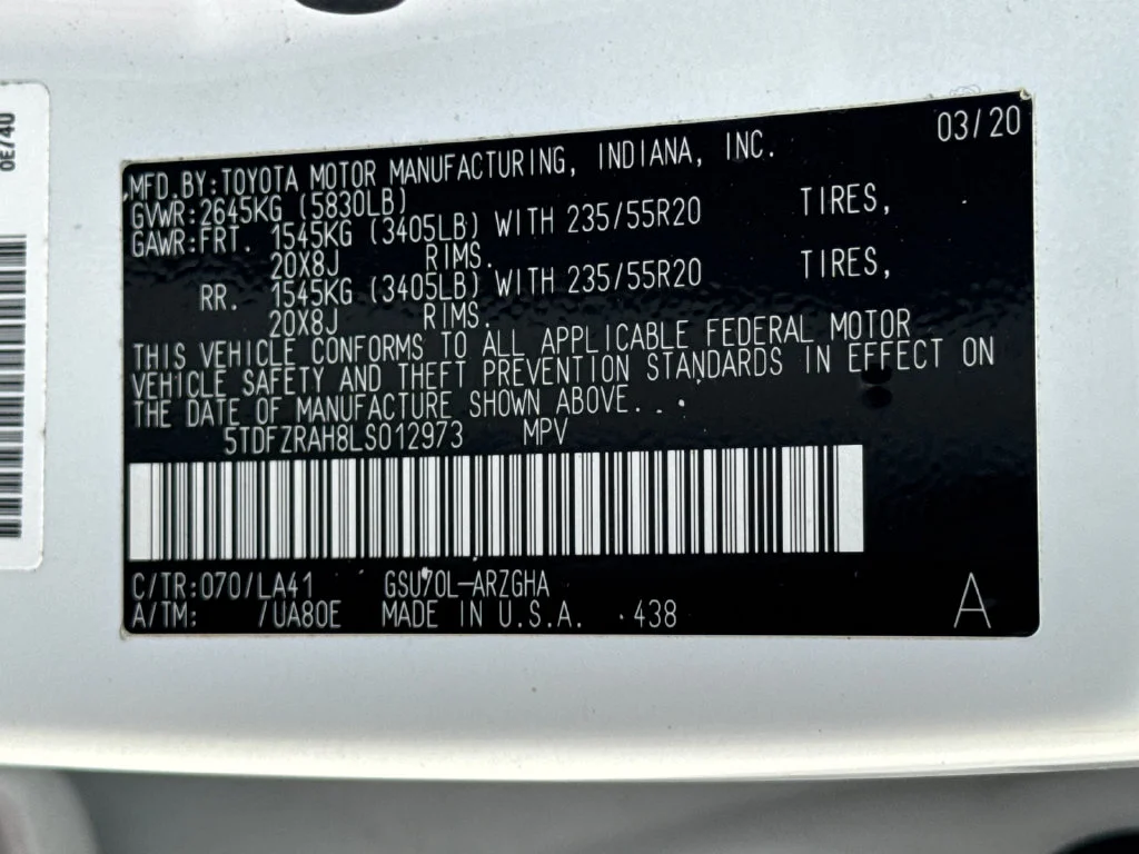 Used 2020 White Toyota Platinum image 31