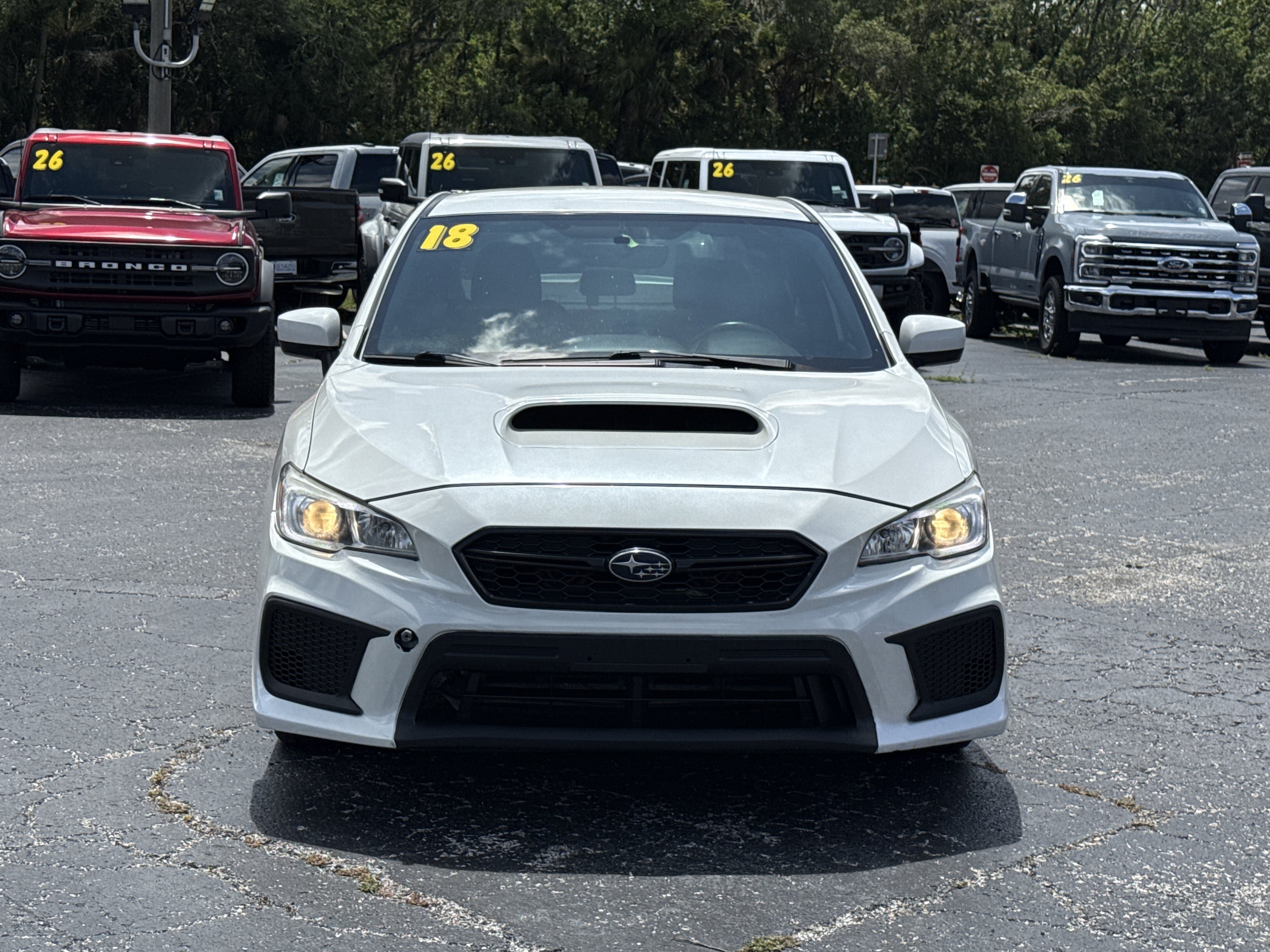 Used 2018 Crystal White Pearl Subaru Base image 3