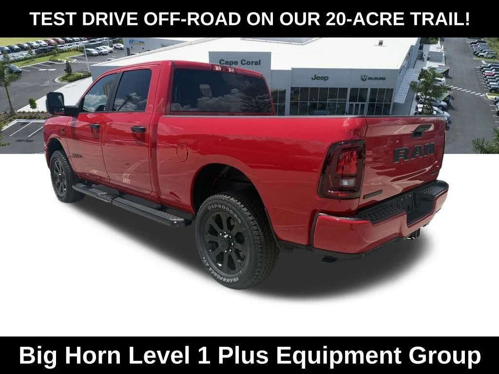 New 2026 Flame Red Clear-Coat Exterior Paint RAM Big Horn image 5