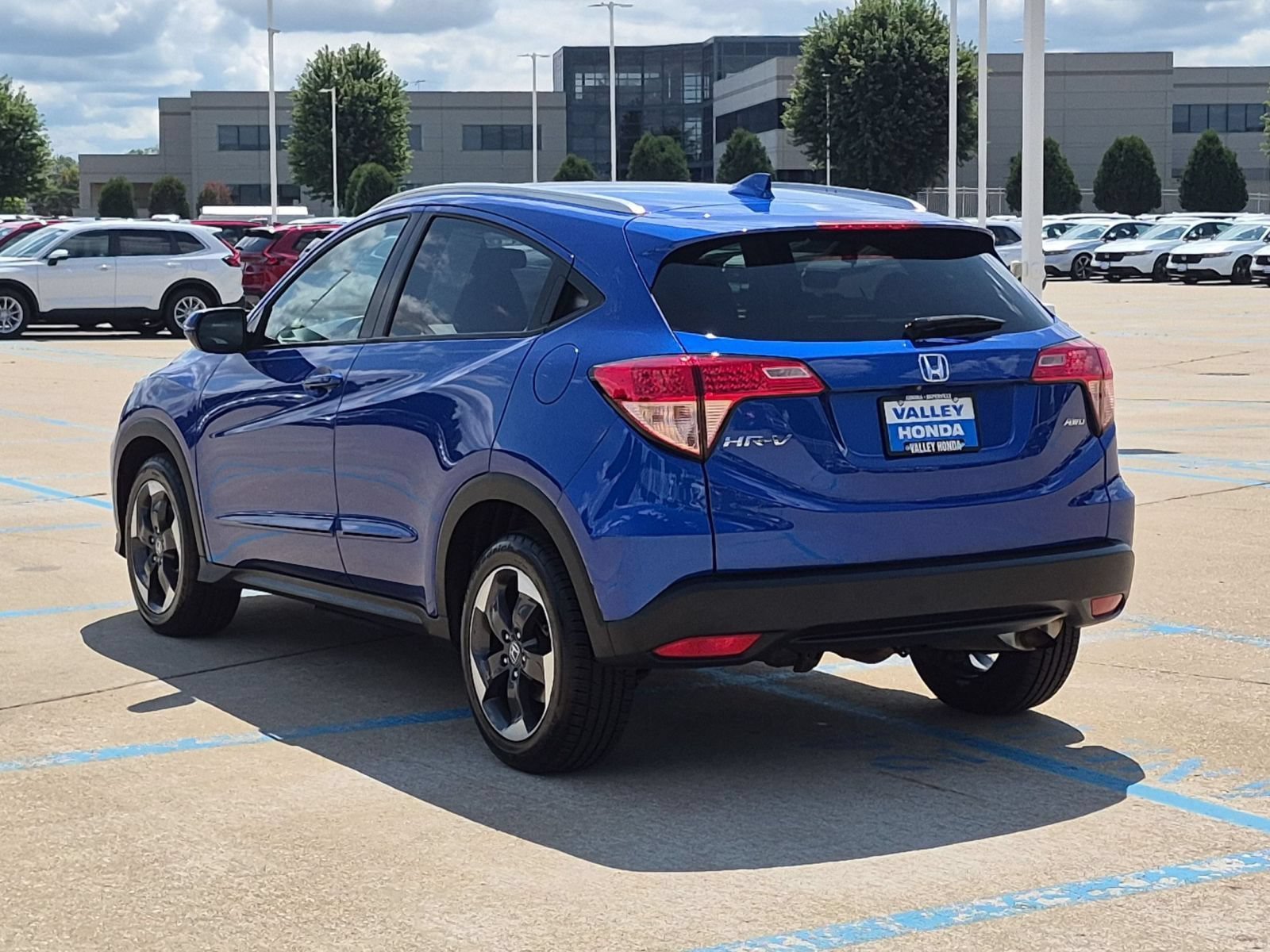Used 2018 Aegean Blue Metallic Honda EX-L AWD w/ Navigation image 9