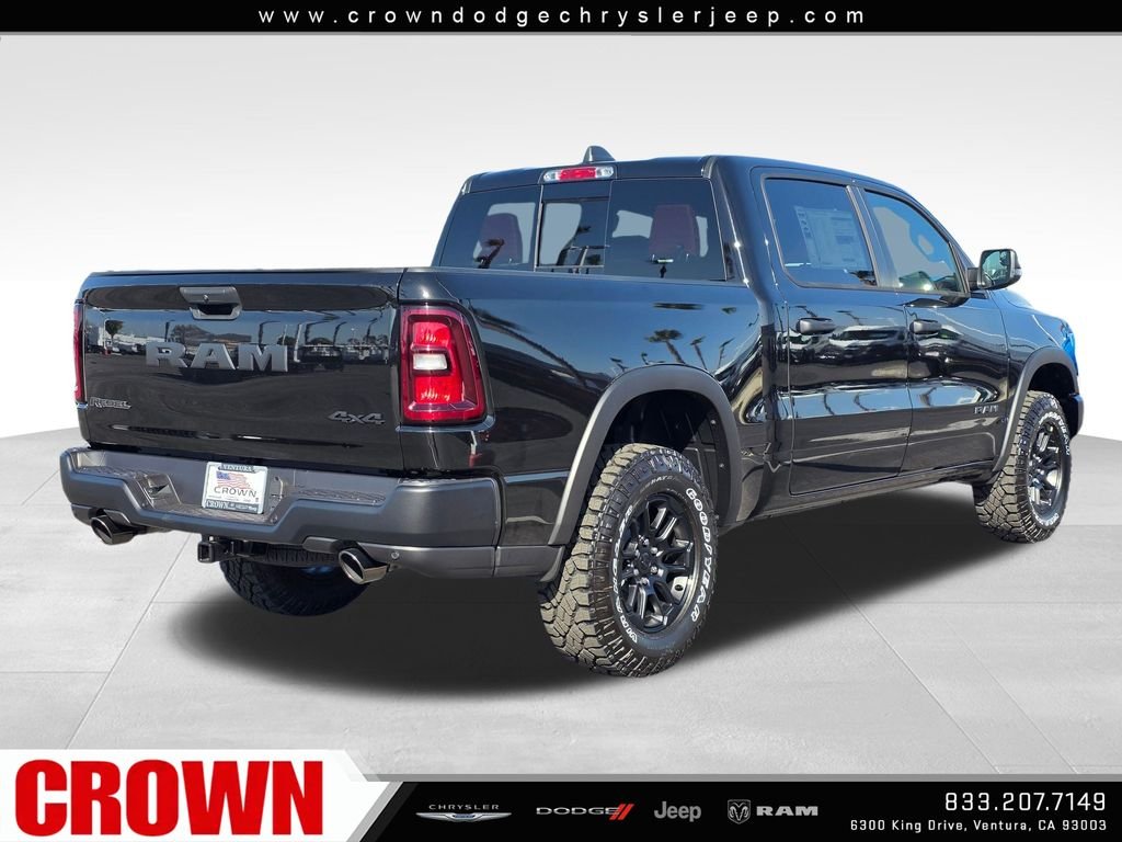 New 2026 Diamond Black Crystal Pearl-Coat Exterior Paint RAM Rebel image 5