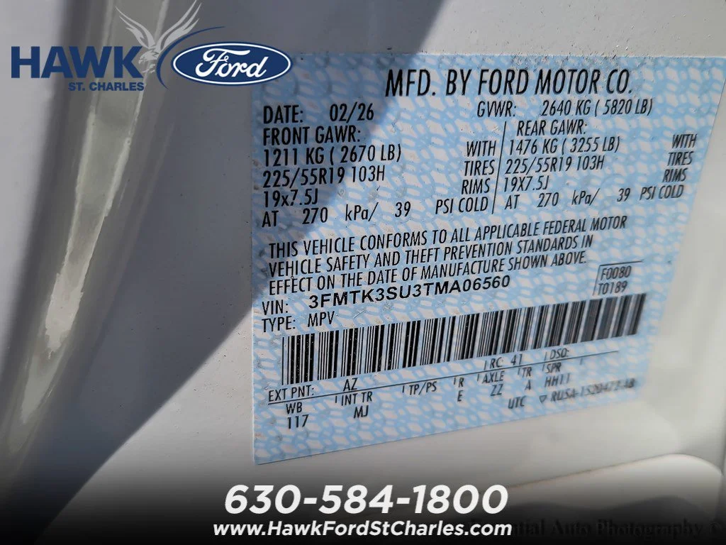 New 2026 Star White Metallic Tri-coat Ford Premium image 23