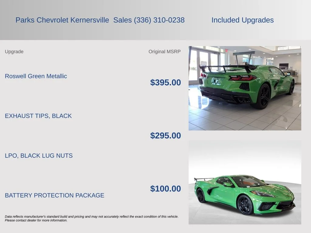 Used 2026 Green Chevrolet Stingray image 5