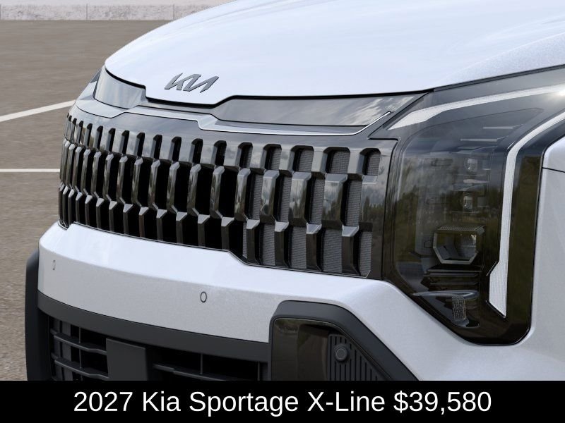 New 2027 Glacial White Pearl / Black Ro Kia X-Line image 12