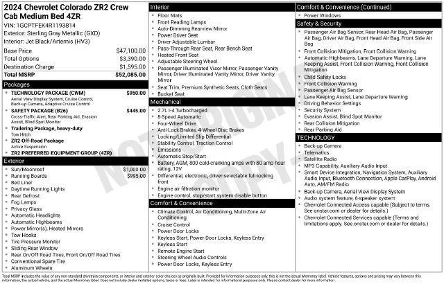 Used 2024 Gray Chevrolet ZR2 image 5