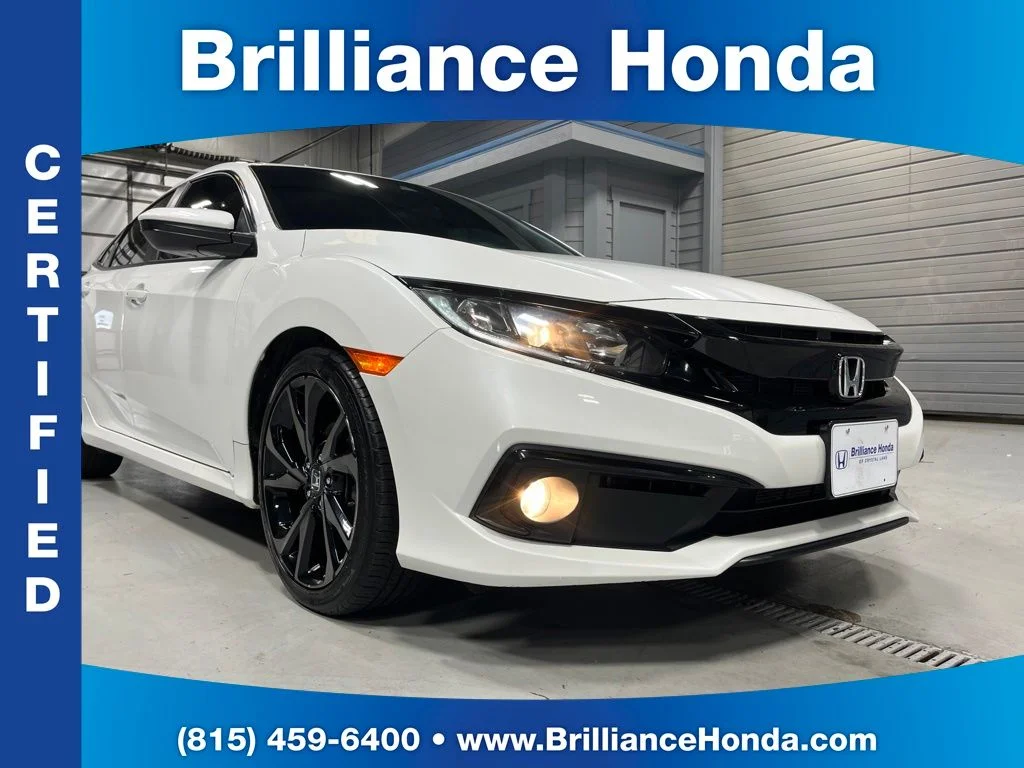 Certified Used 2020 Platinum White Pearl Honda Sport image 1