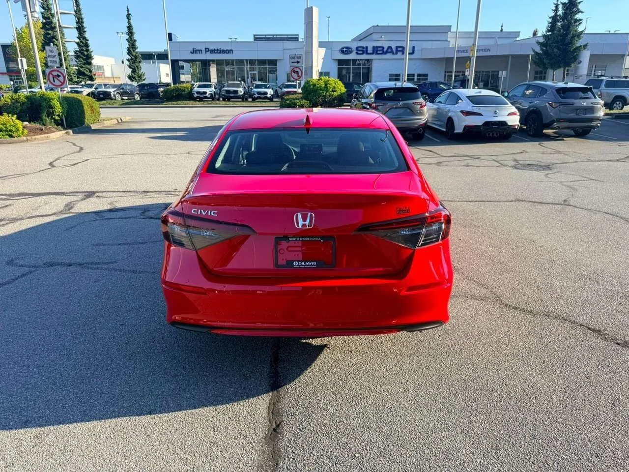 Used 2025 Rallye Red Honda LX CVT Sedan Certified Pre-Owned   One Owner   No image 4