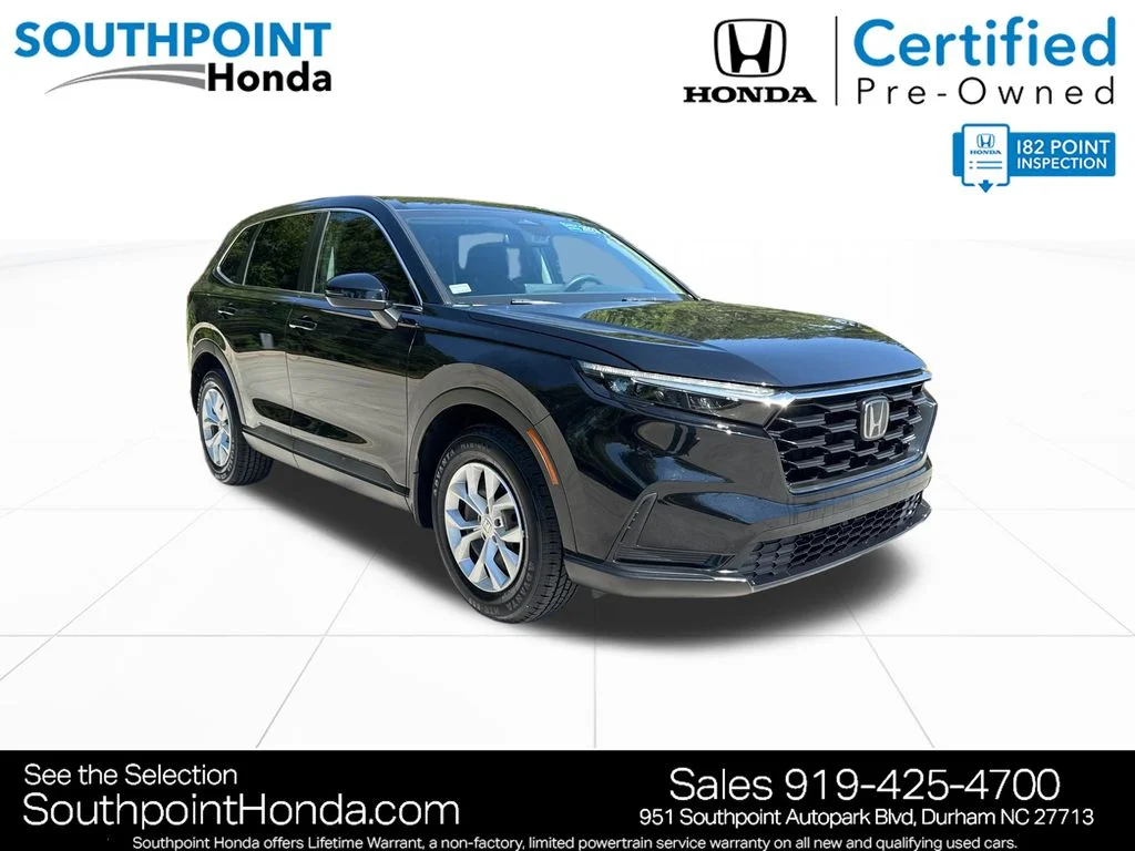 Certified Used 2023 Crystal Black Pearl Honda 1.5T AWD LX image 1