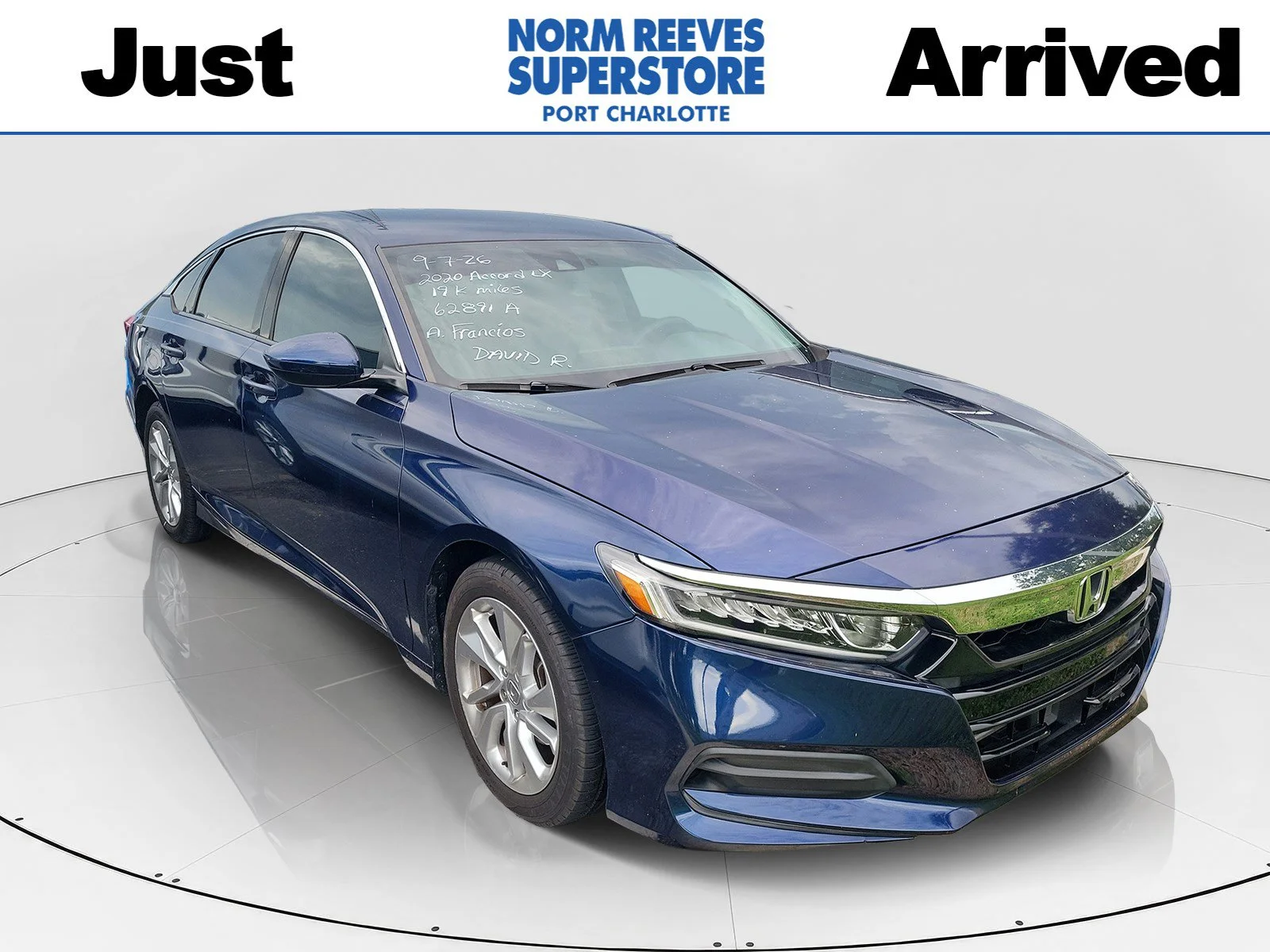 Certified Used 2020 Still Night Pearl Honda LX image 1