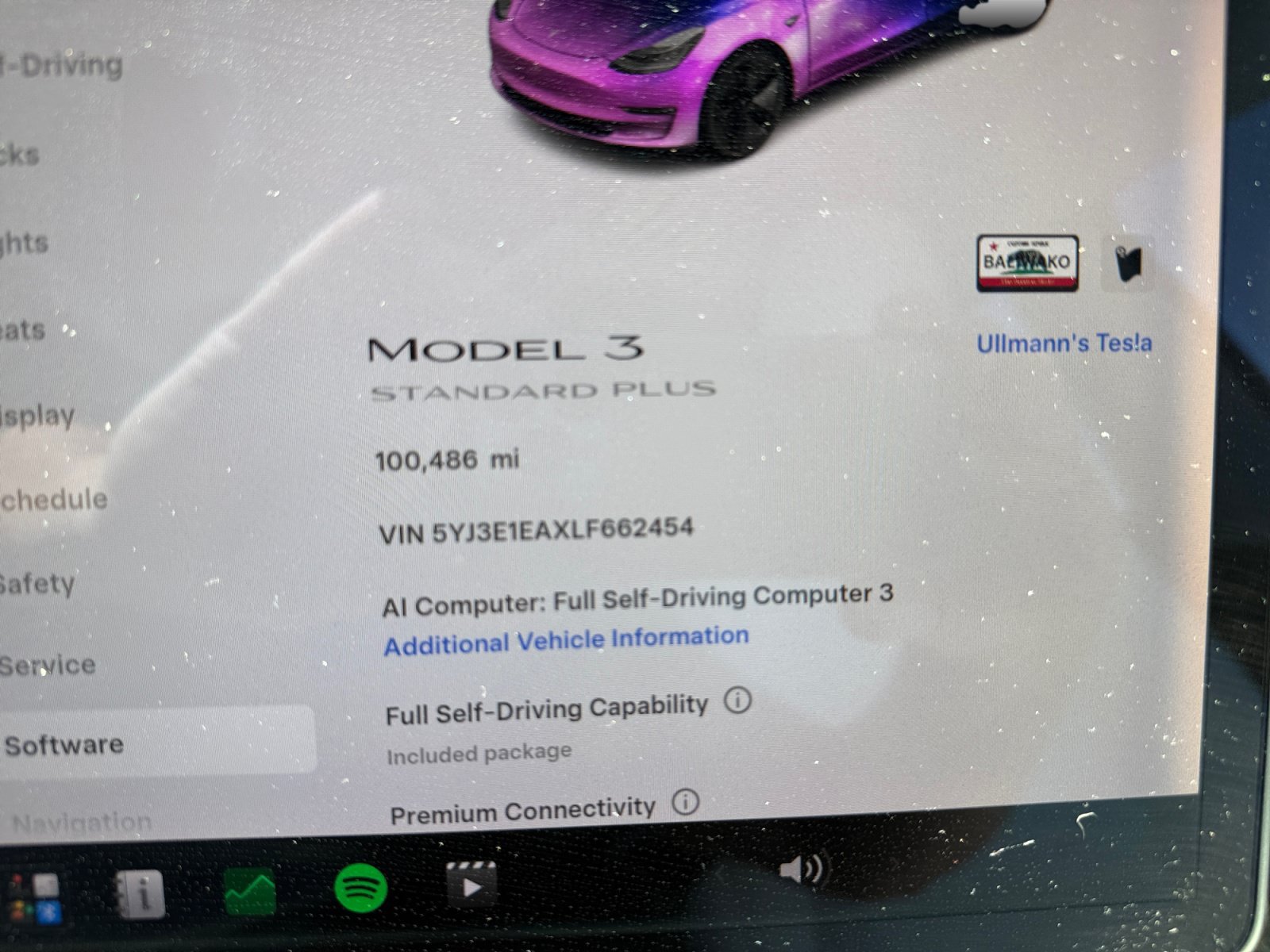 Used 2020 Deep Blue Metallic Tesla Standard Range Plus image 11