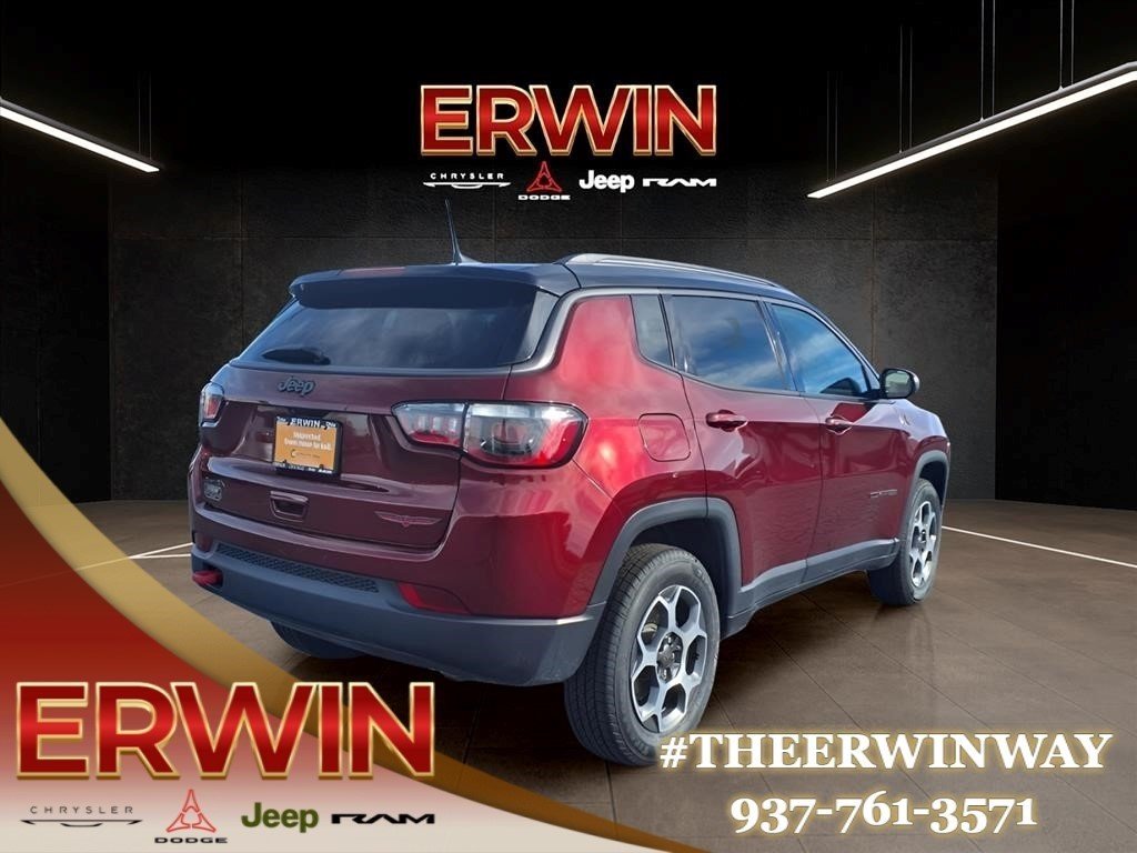 Certified Used 2022 Velvet Red Pearl Coat Jeep Trailhawk image 3