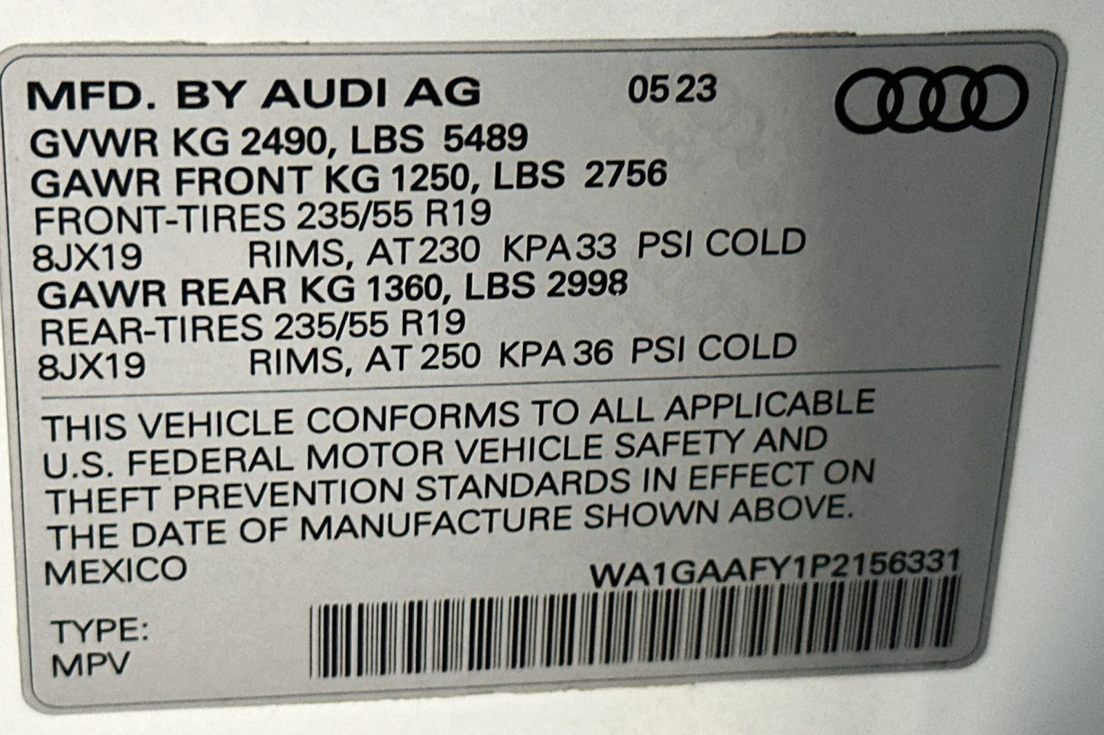 Used 2023 Glacier White Metallic Audi S line Premium image 23