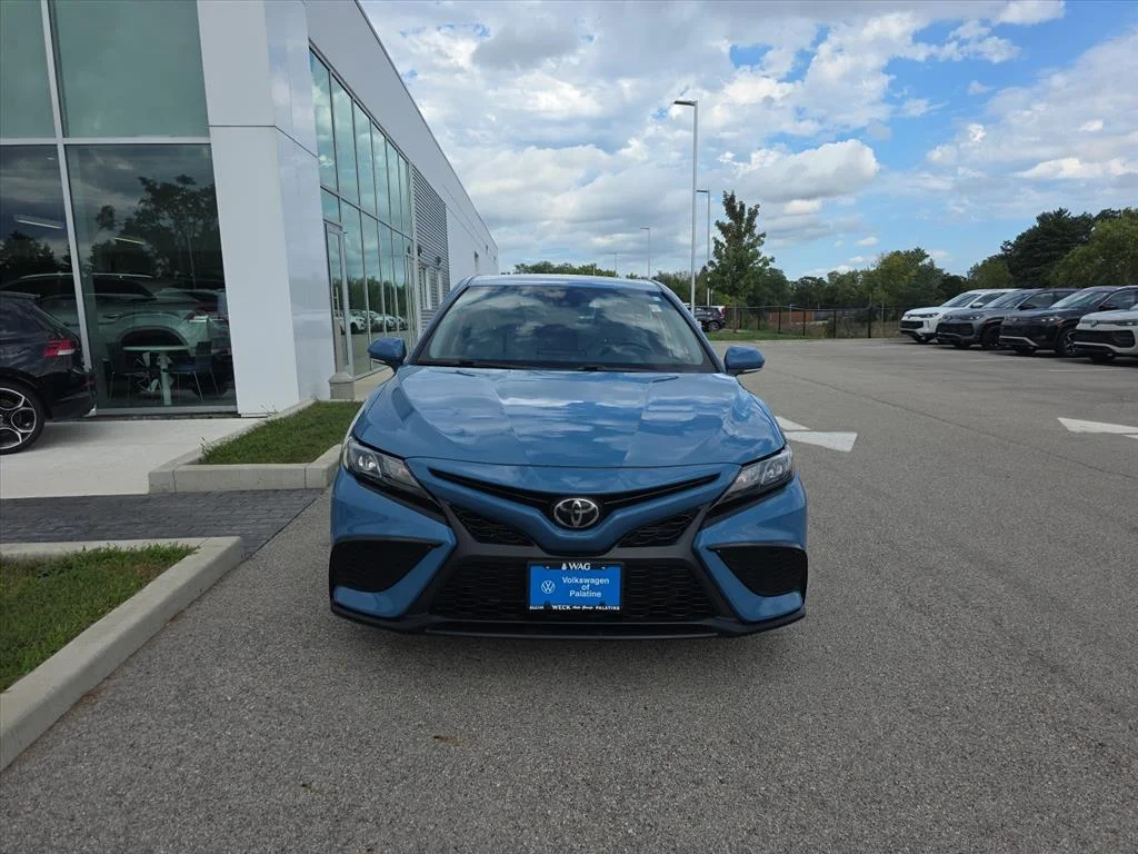 Used 2023 Blue Toyota SE AUTO image 8