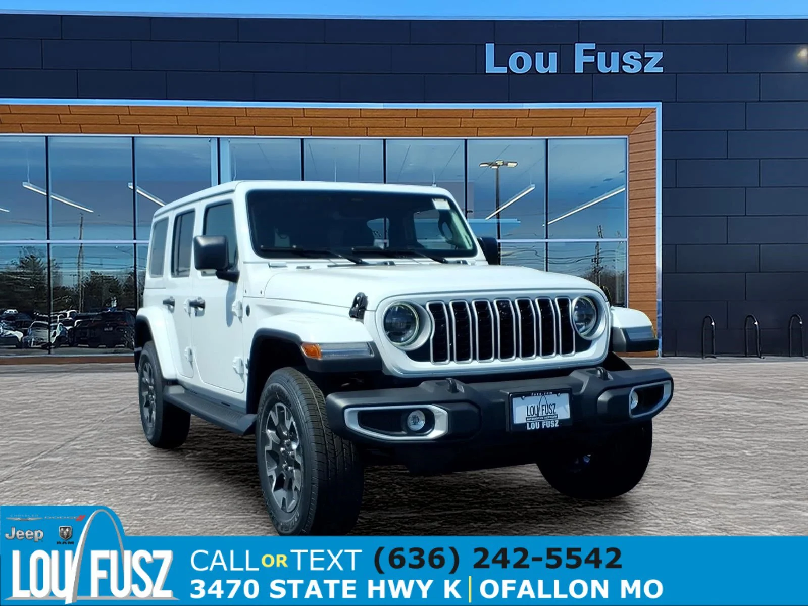 New 2026 Bright White Clear-Coat Exterior Paint Jeep Sahara image 1