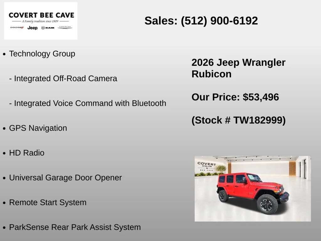 New 2026 Firecracker Red Clearcoat Jeep Rubicon image 25