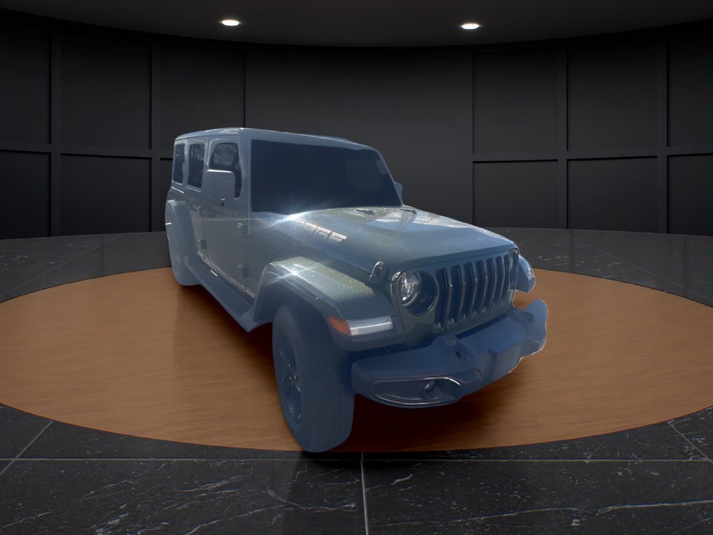 Certified Used 2021 Green Jeep Unlimited Sahara Altitude image 3