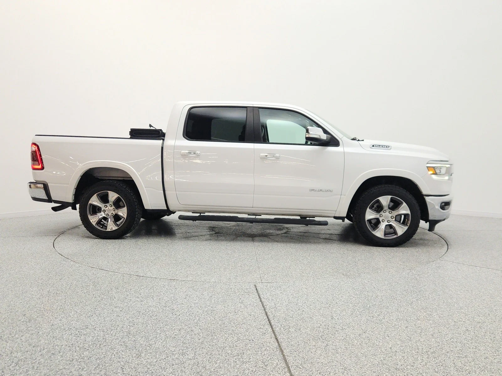 Used 2019 Ivory White Tri-Coat Pearlcoat Ram Laramie 4x2 Crew Cab 5