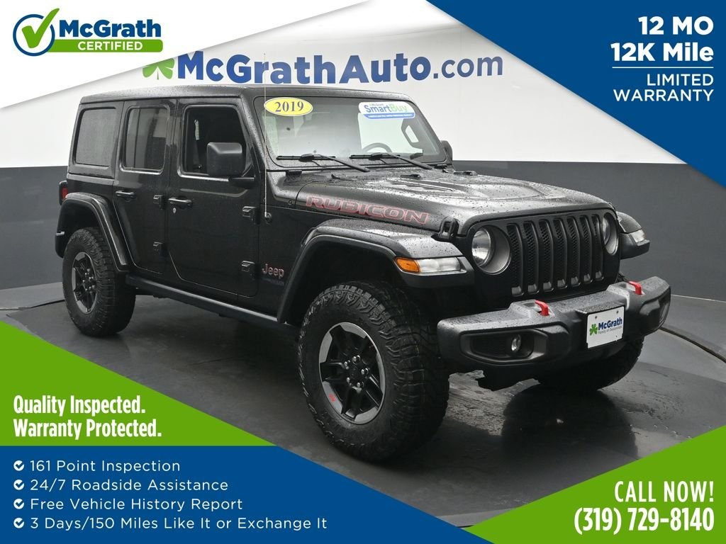 Used 2019 Black Jeep Unlimited Rubicon image 1