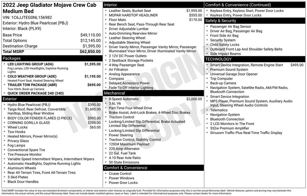 Used 2022 Blue Jeep Mojave image 44