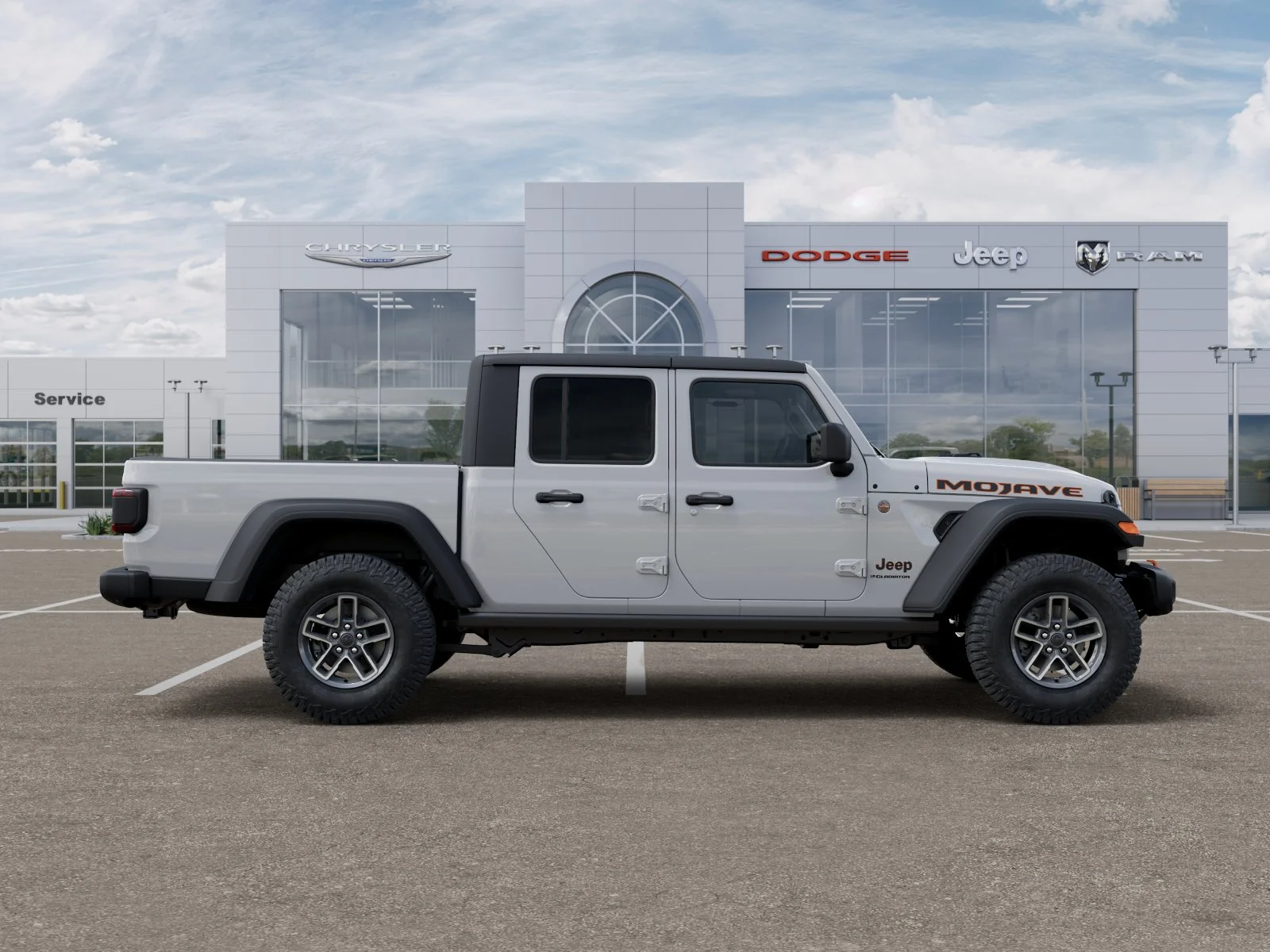 New 2026 Bright White Clear-Coat Exterior Paint Jeep Mojave image 54