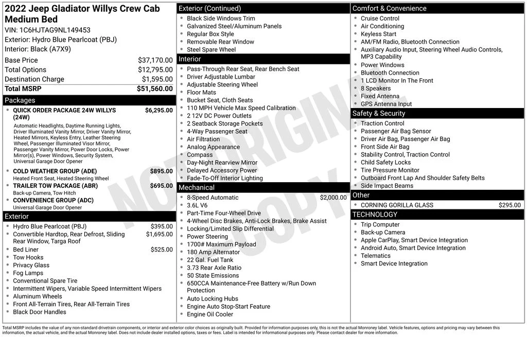 Used 2022 Blue Jeep Willys image 18