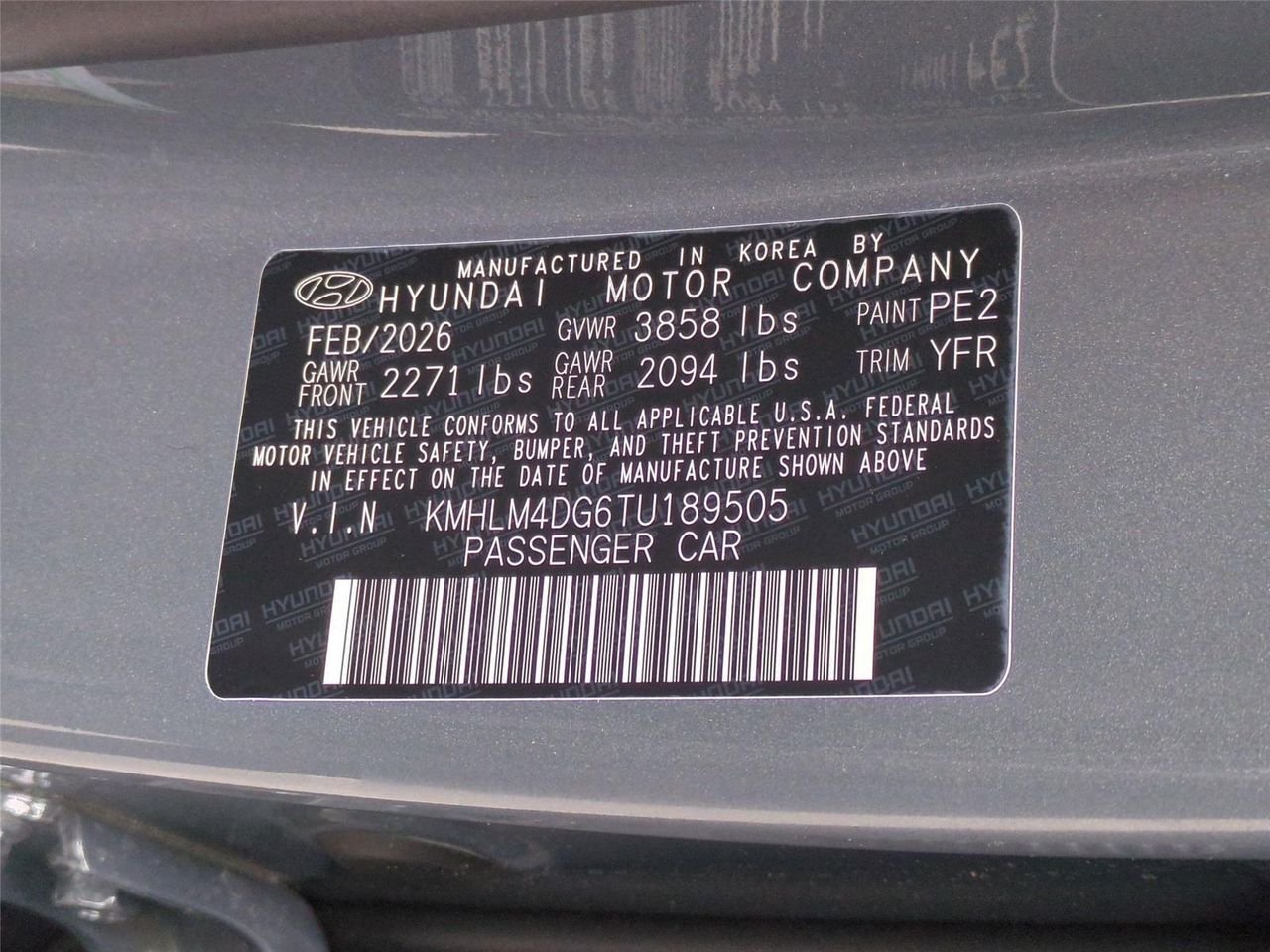 New 2026 Ecotronic Gray Hyundai SEL Sport image 33