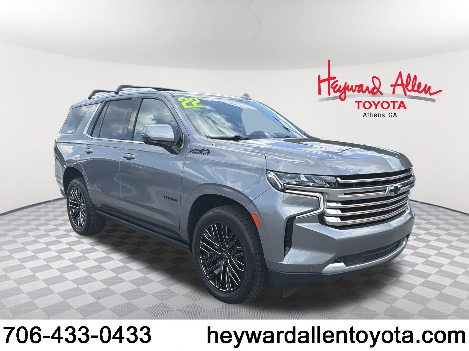 Used 2022 Satin Steel Metallic Chevrolet High Country image 1