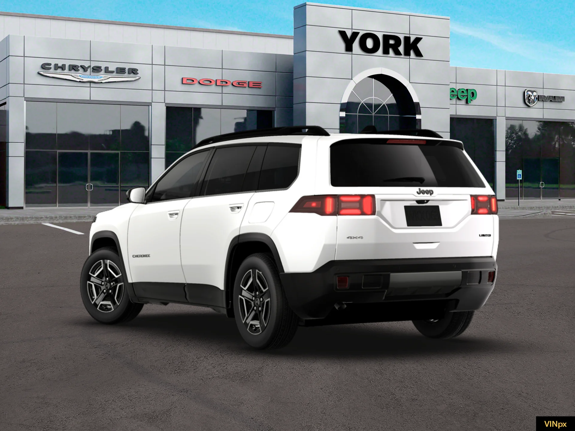 New 2026 Bright White Clear-Coat Exterior Paint Jeep Limited image 5