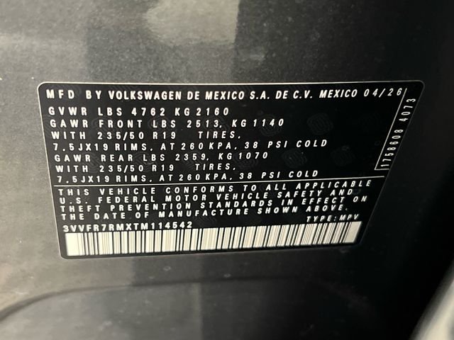 New 2026 Gray Volkswagen 2.0T SE image 21
