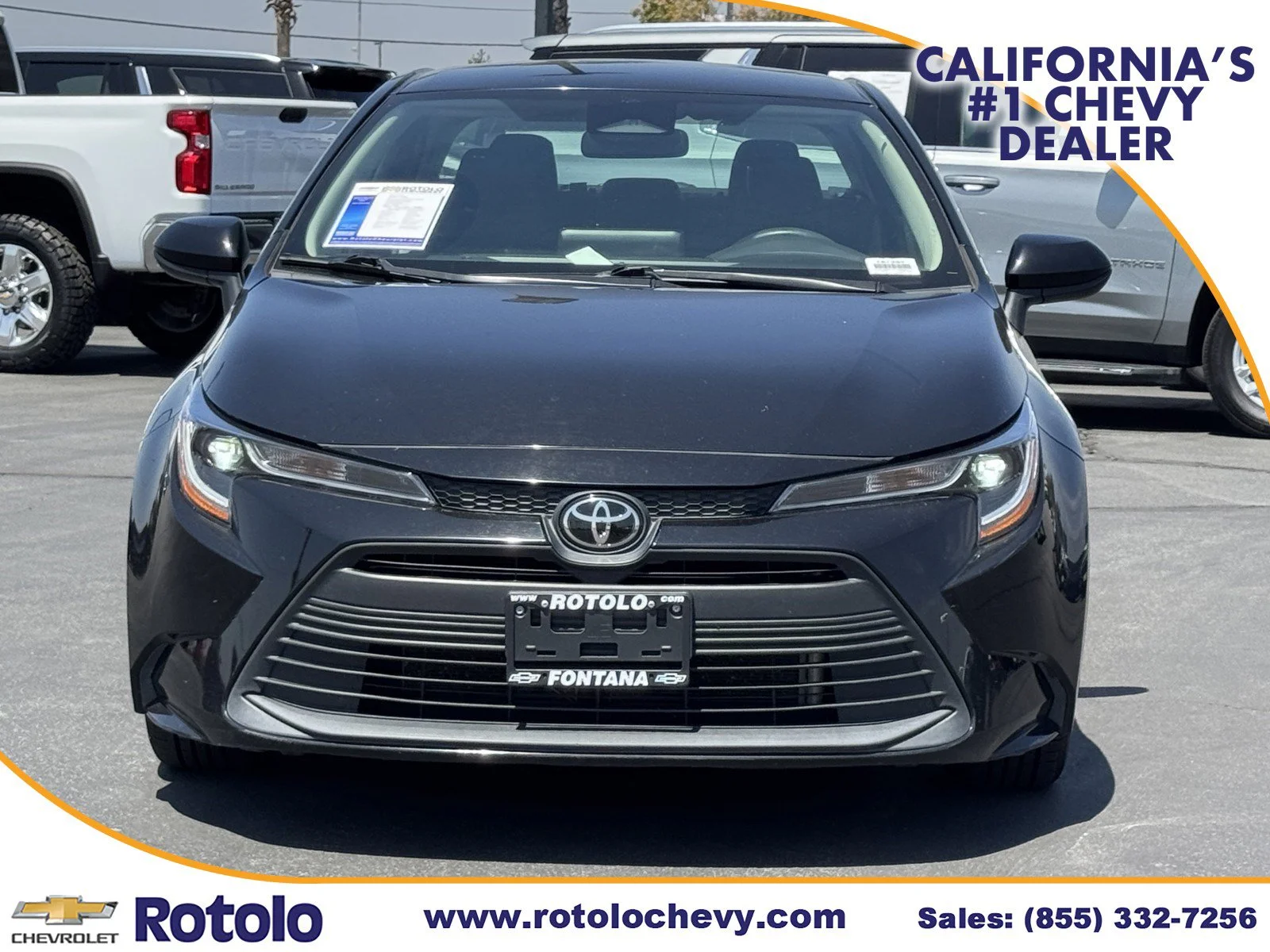Used 2023 MIDNIGHT BLACK ME Toyota LE image 2