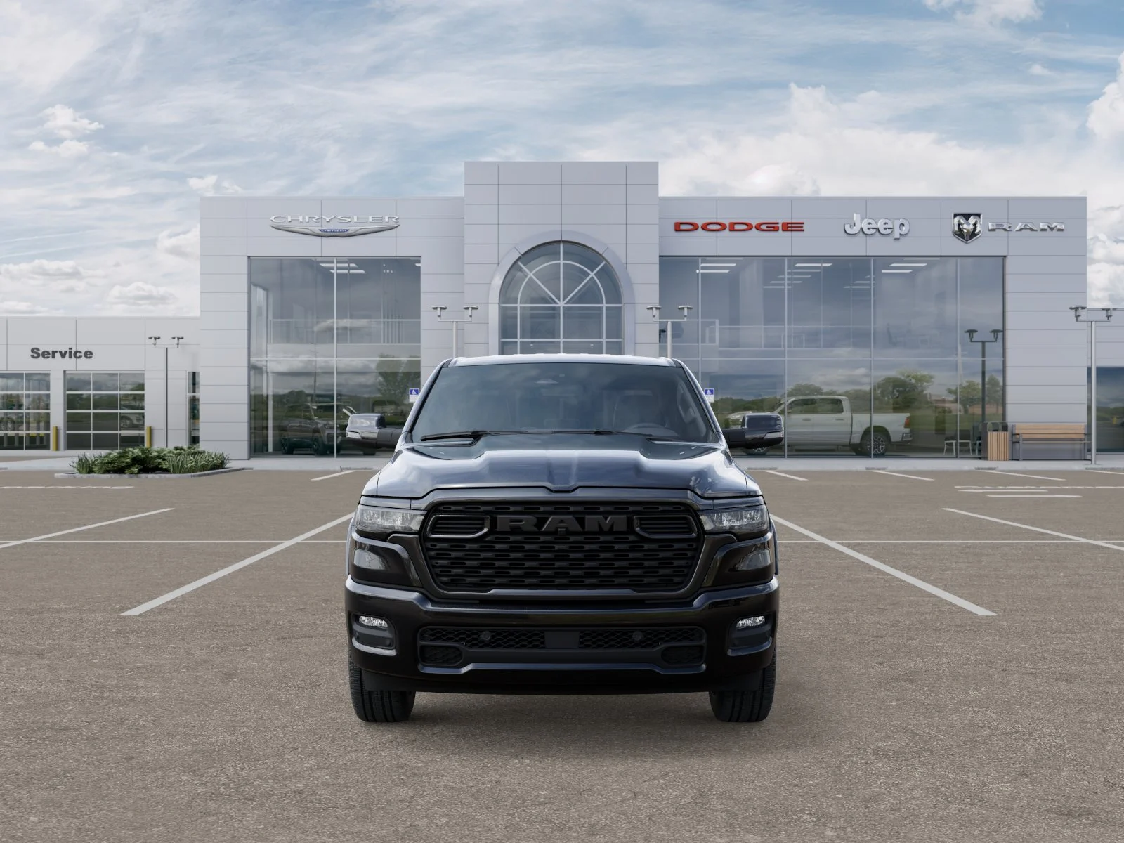 New 2025 Diamond Black Crystal Pearl-Coat Exterior Paint RAM BIG HORN image 6