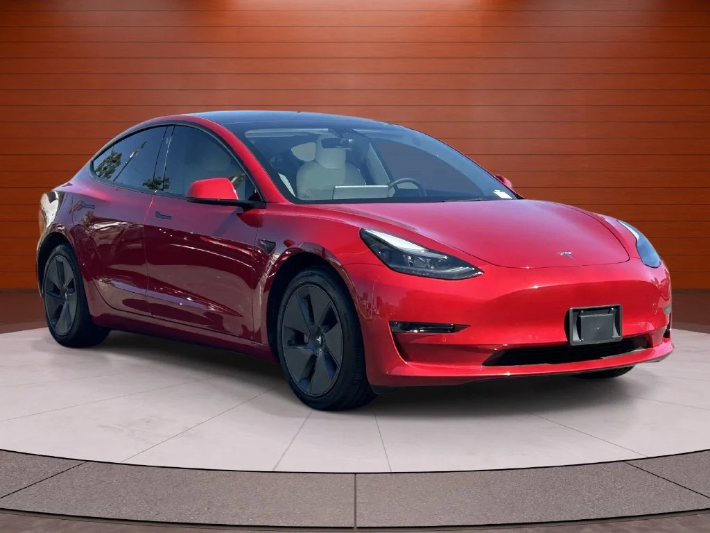 Used 2022 Red Multi-Coat Tesla Long Range image 5