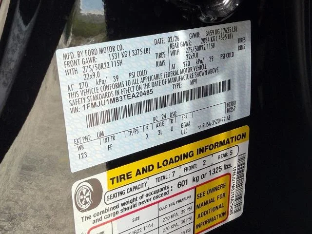 New 2026 Agate Black Metallic Ford Platinum® image 38