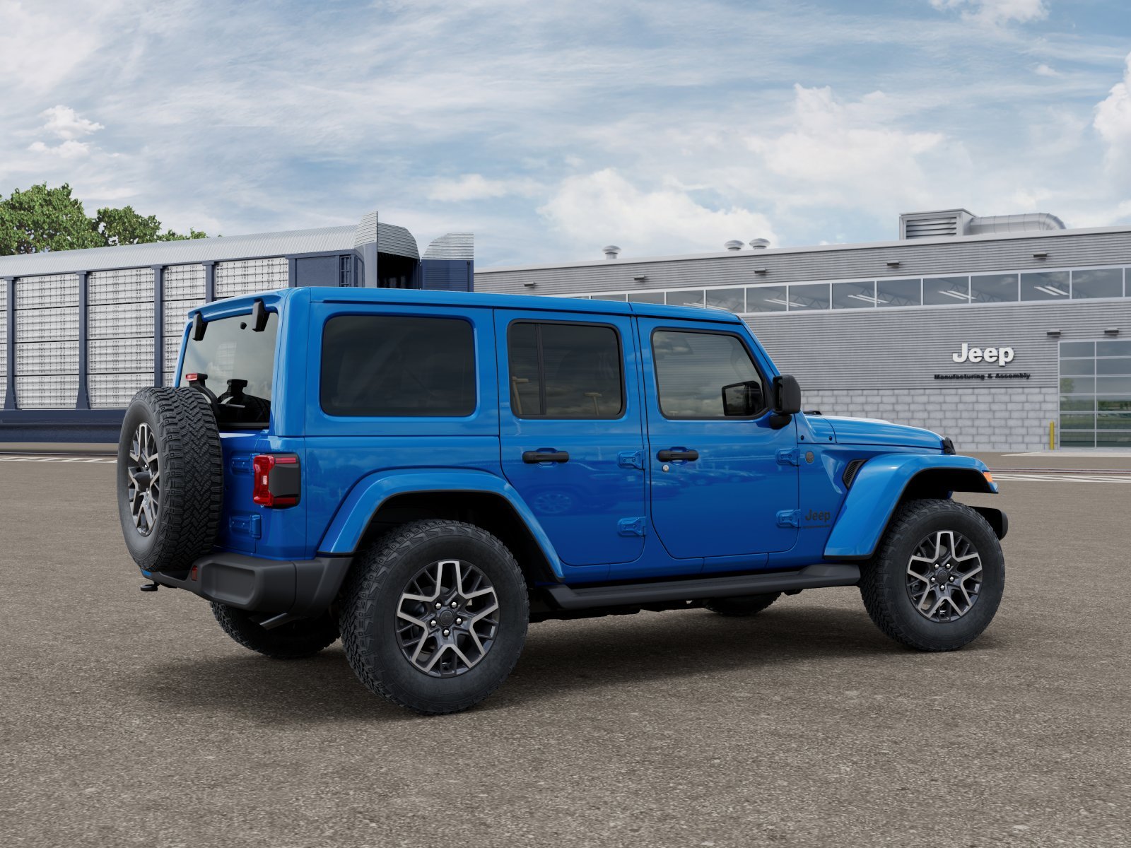 New 2026 Hydro Blue Pearl-Coat Exterior Paint Jeep Sahara image 2