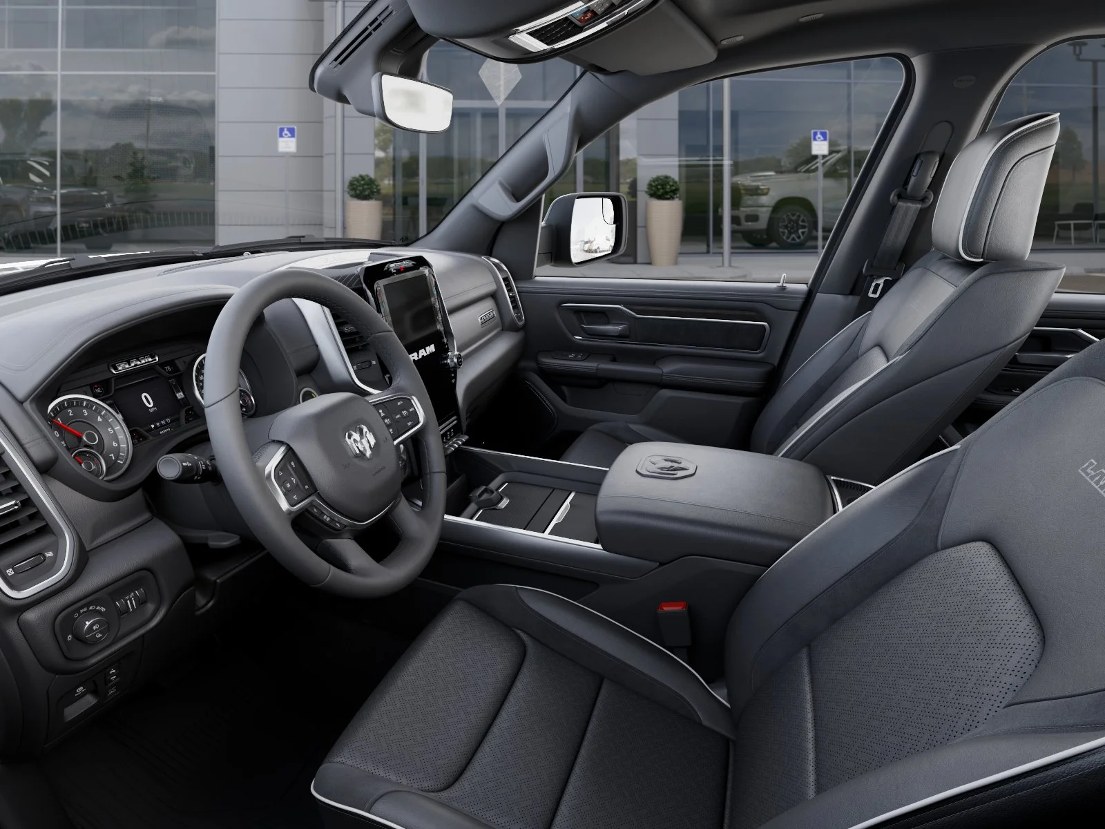 New 2026 Granite Crystal Metallic Clear-Coat Exterior Paint RAM Laramie image 48