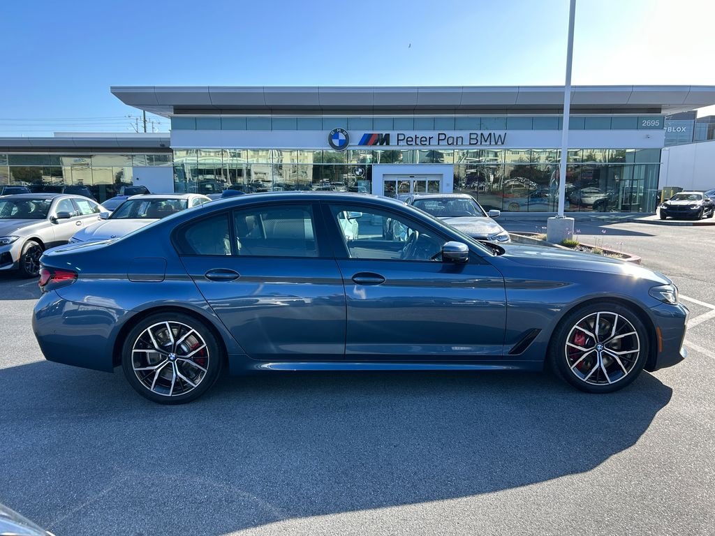 Used 2023 Arctic Race Blue metallic BMW M550i xDrive image 6
