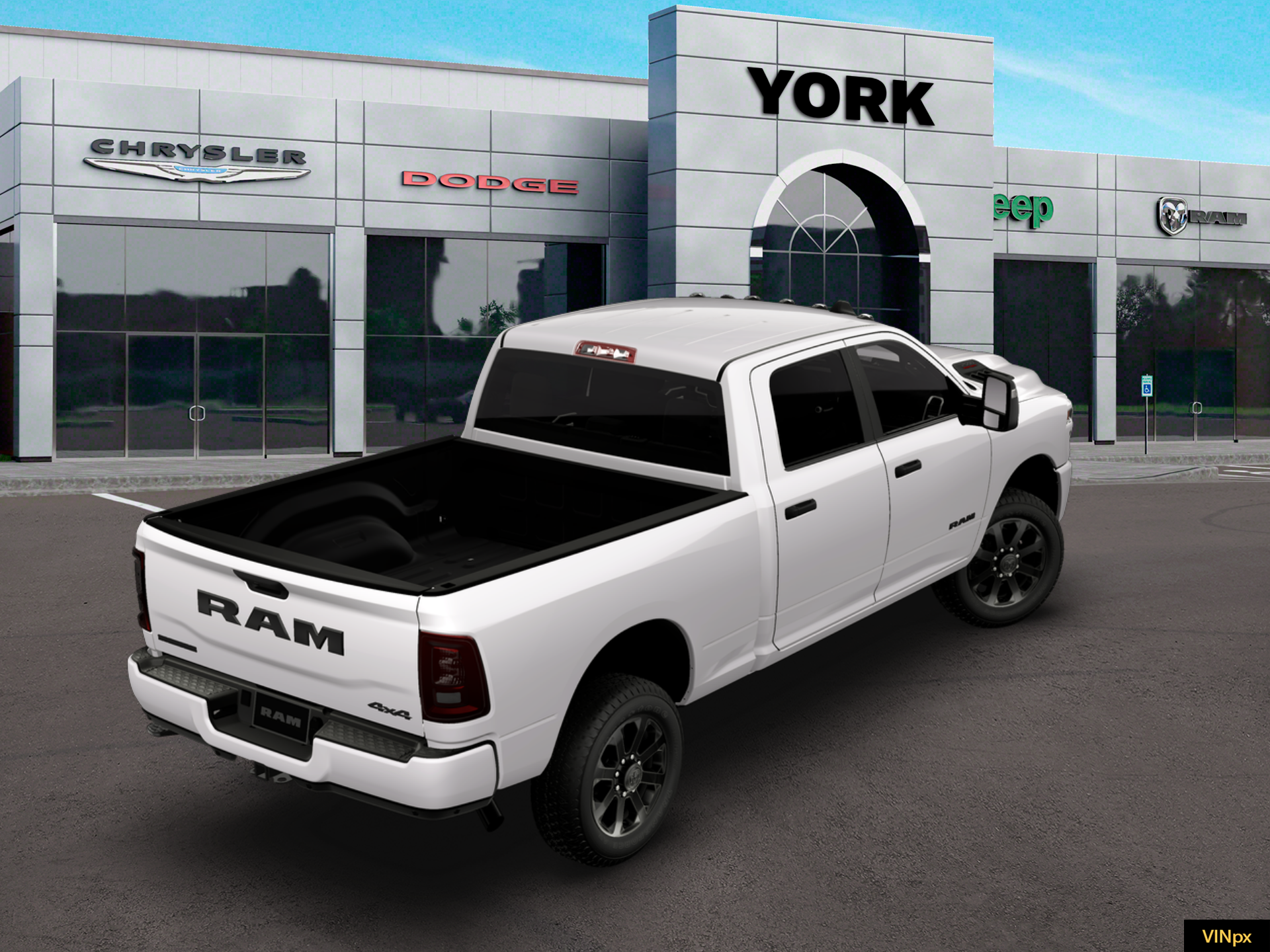 New 2026 Bright White Clear-Coat Exterior Paint RAM BIG HORN image 19
