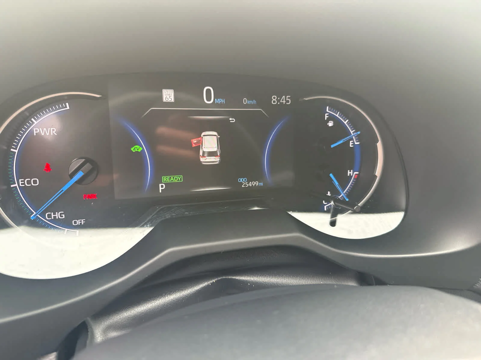 Used 2025 Magnetic Gray Metallic Toyota Hybrid LE image 8