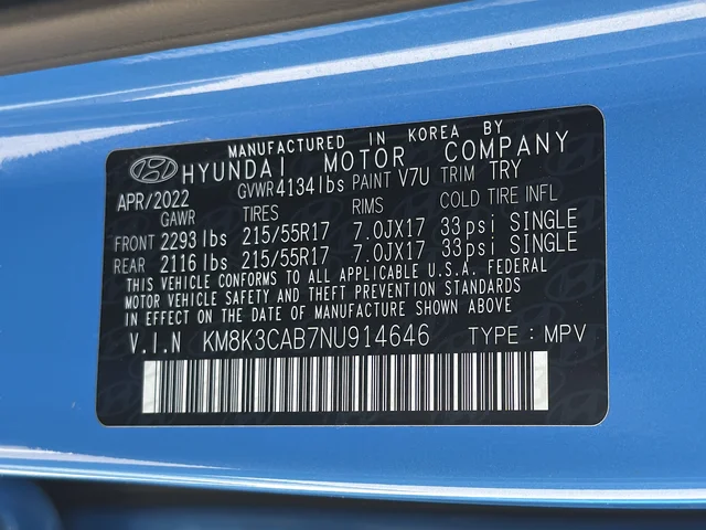Used 2022 Blue Hyundai SEL image 33