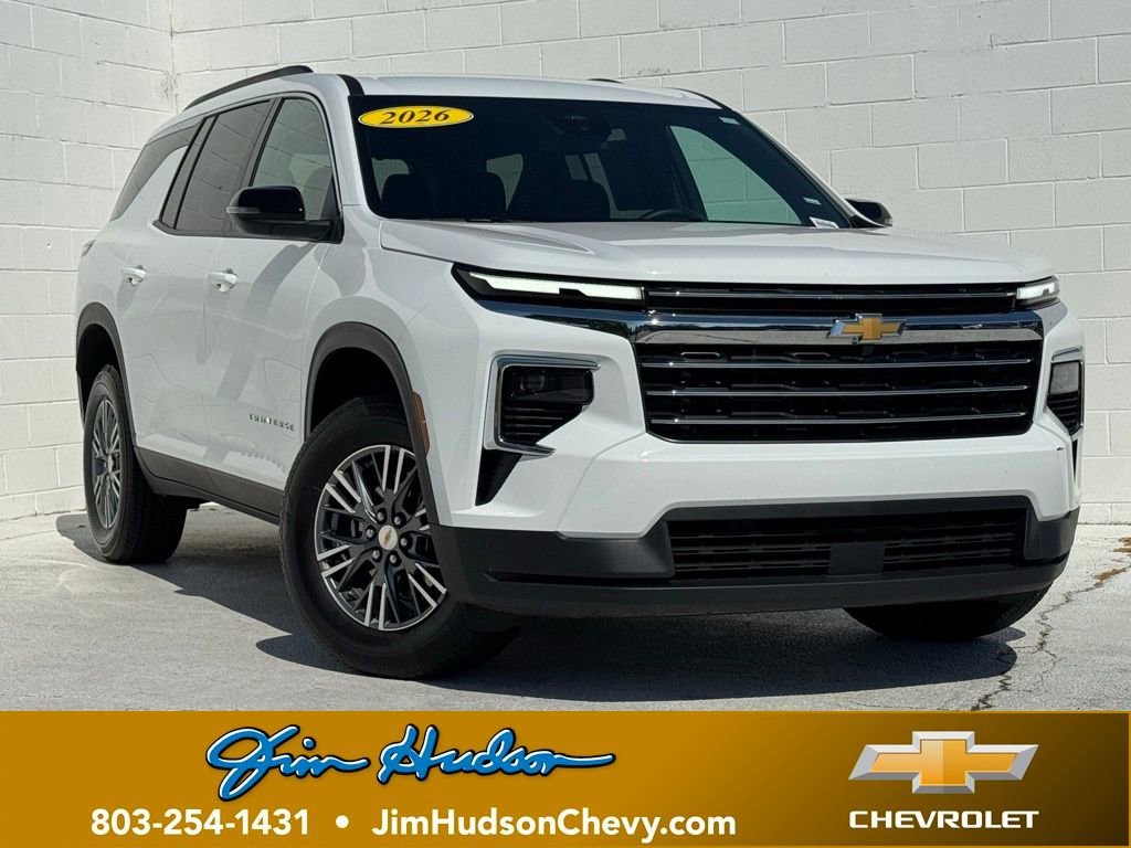 Summit White 2026 Chevrolet Traverse LT FWD SUV / Crossover Front-Wheel Drive