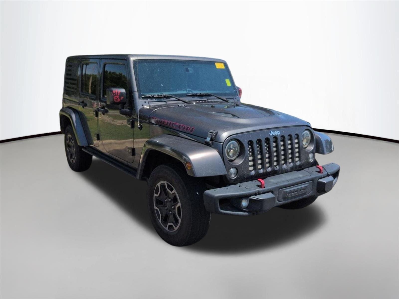 Used 2016 Granite Crystal Metallic Clearcoat Jeep Rubicon Hard Rock image 3