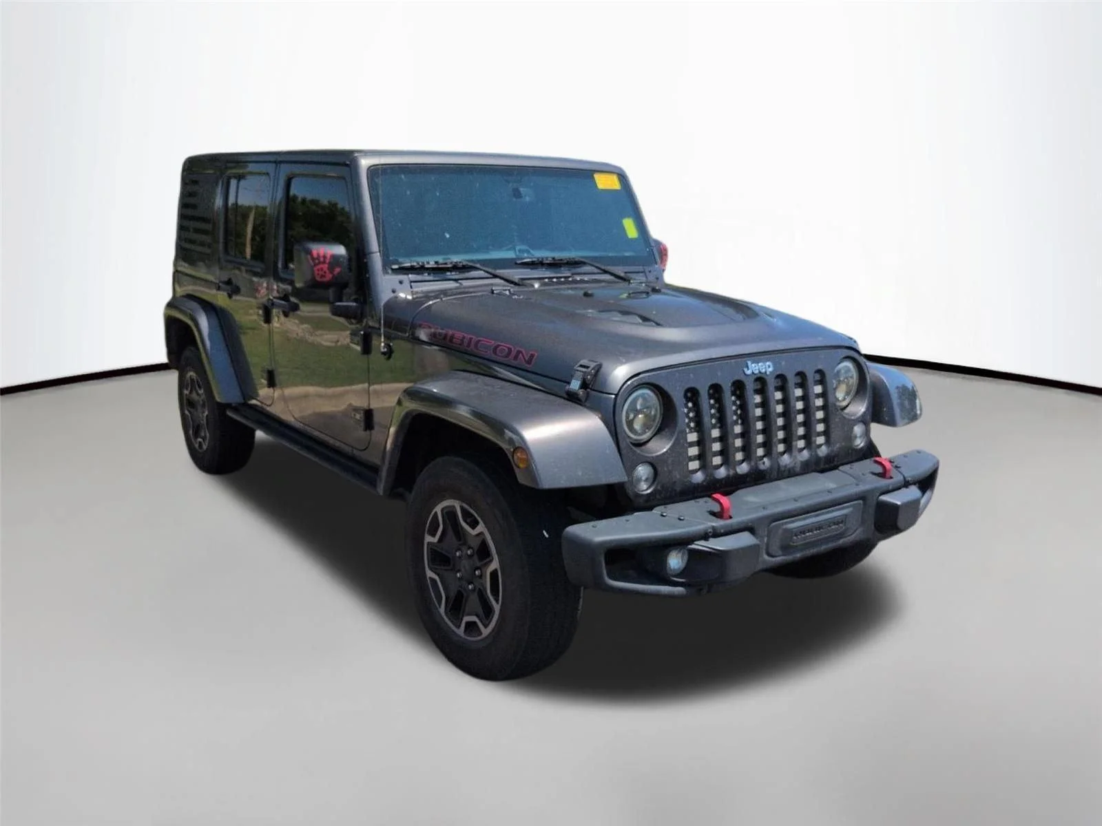 Used 2016 Granite Crystal Metallic Clearcoat Jeep Rubicon Hard Rock image 3
