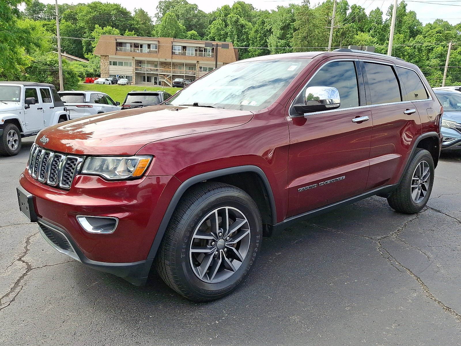 Certified Used 2017 Velvet Red Pearlcoat Jeep Limited image 3