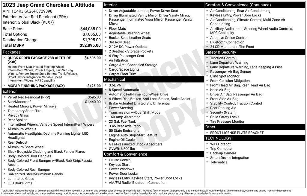 Used 2023 Red Jeep Altitude image 44