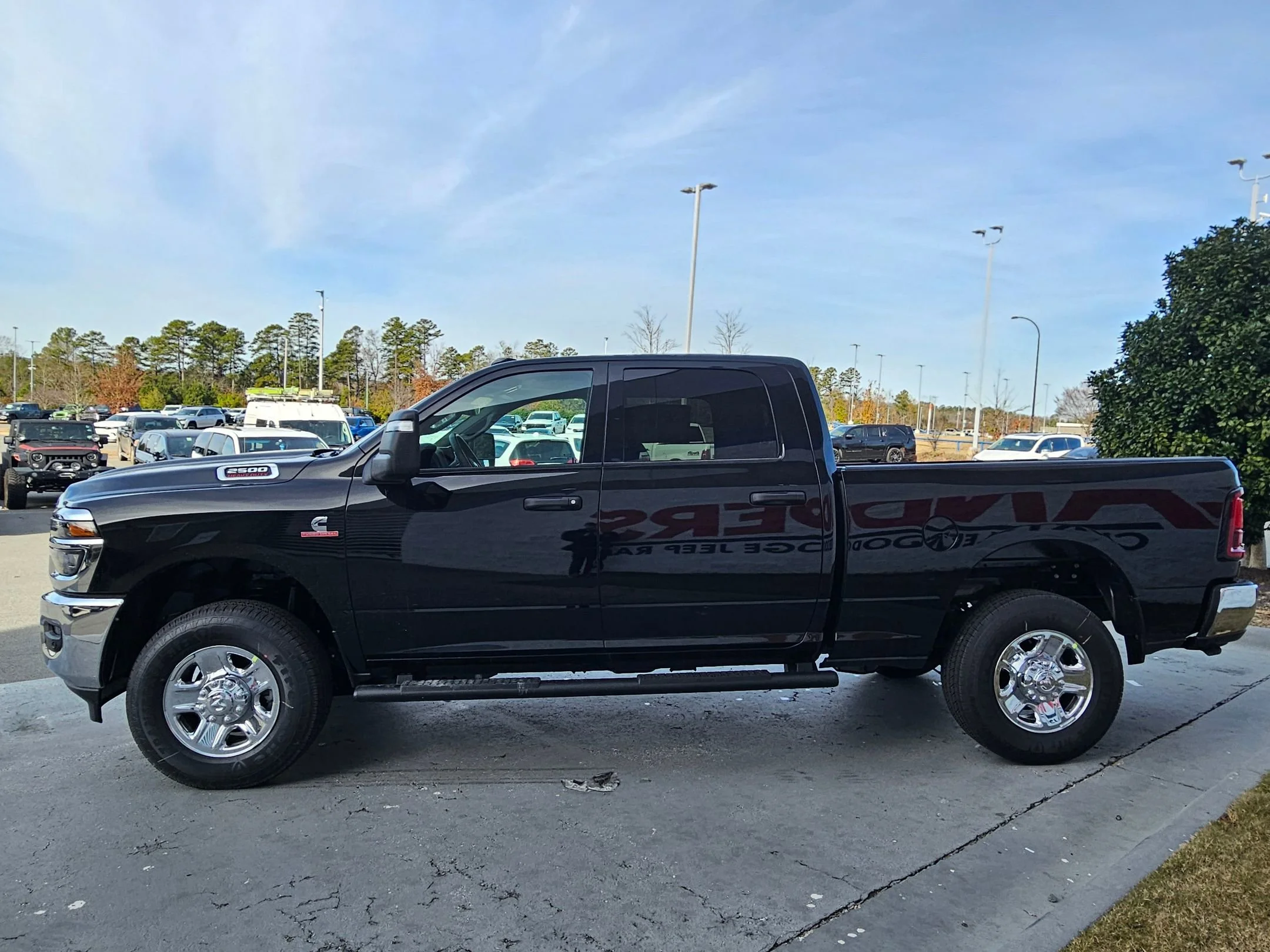 New 2026 Diamond Black Crystal Pearlcoat Ram Tradesman image 4