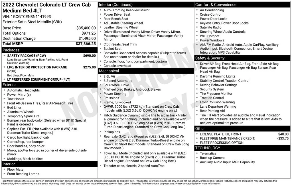 Used 2022 Gray Chevrolet LT image 6