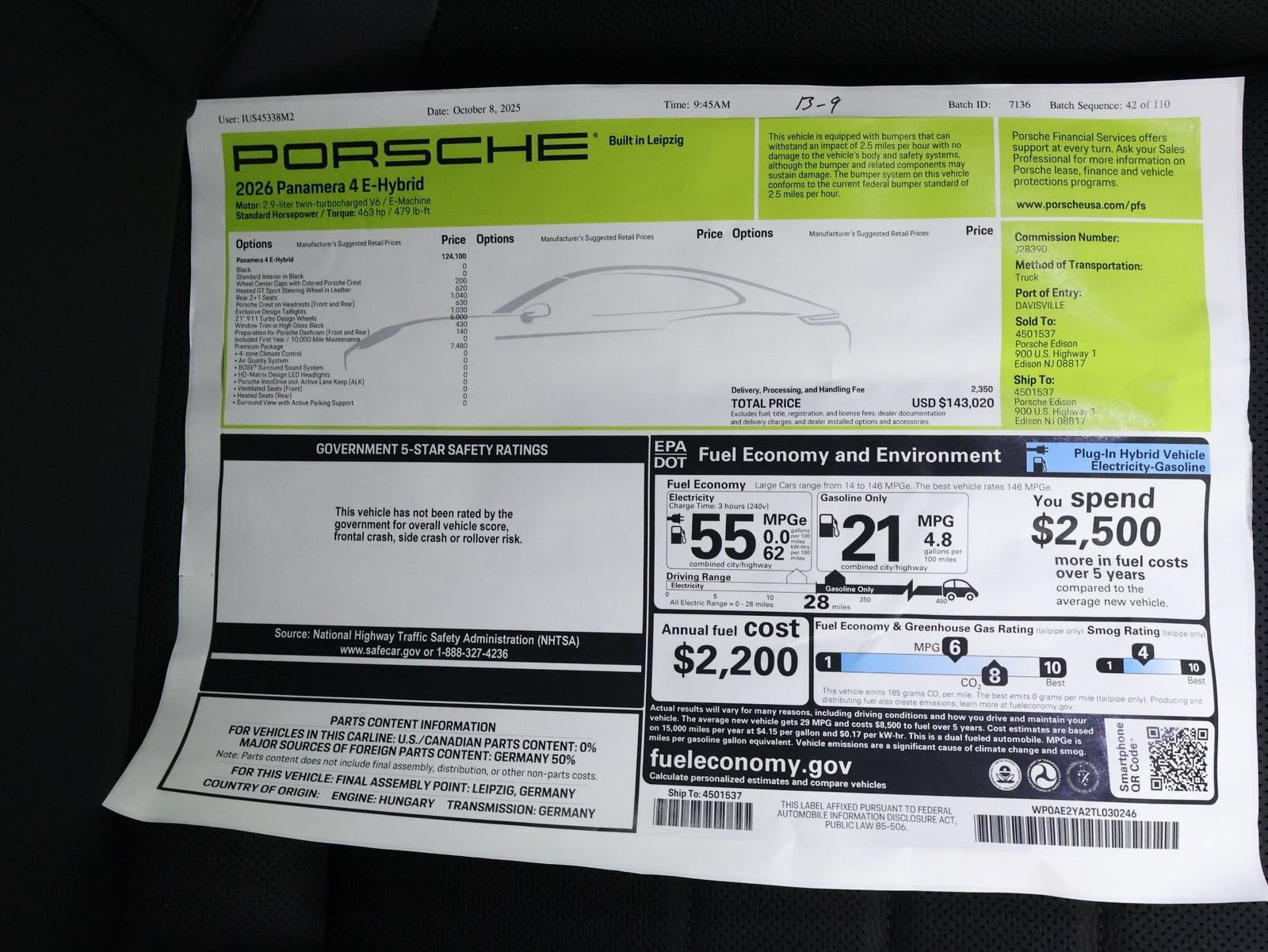 2026 Porsche Panamera 4 E-Hybrid - Photo 25