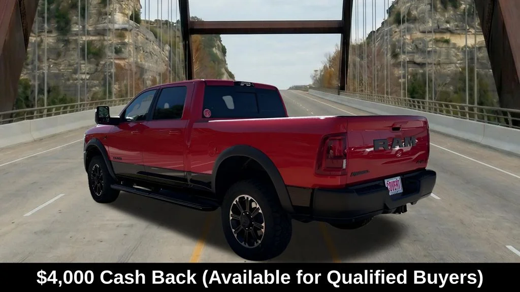 New 2026 Flame Red Clear-Coat Exterior Paint RAM Rebel image 6